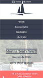 Mobile Screenshot of marina-toni-werft.org