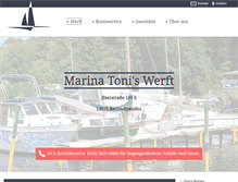 Tablet Screenshot of marina-toni-werft.com